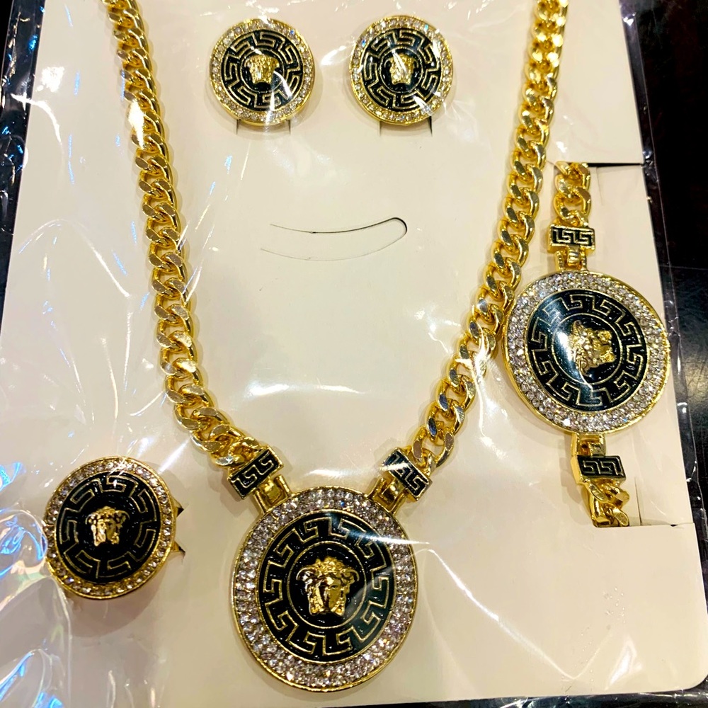 Jewelry set gold plated